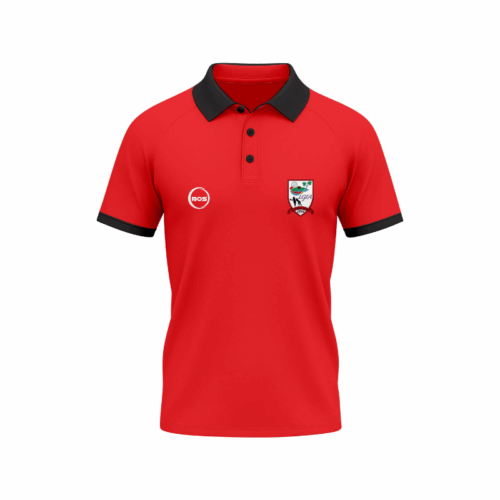 St Finbarrs Polo T-Shirt - Red/Black