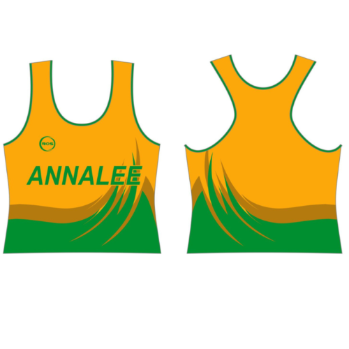 BOS Annalee Crop Vest Adults Yellow Green