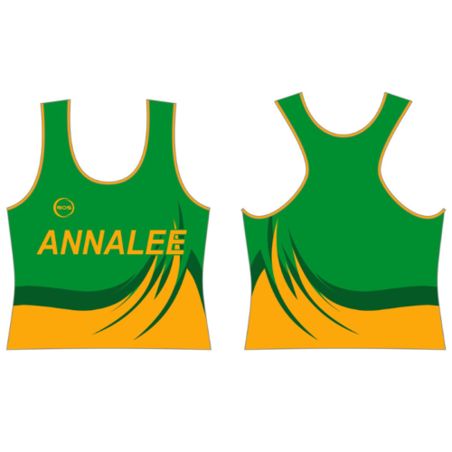 BOS Annalee Crop Vest Kids Green Yellow