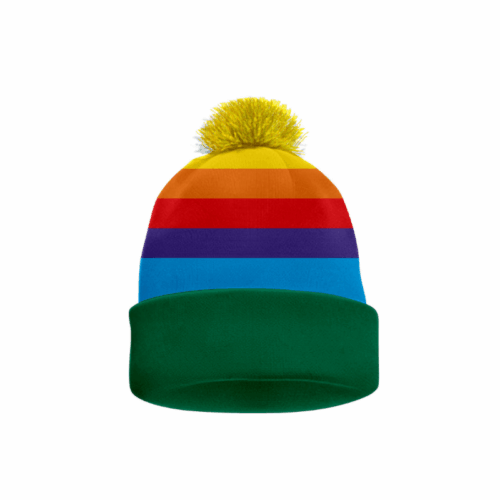 Rainbow Bobble Hat